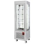 Kølemontre 360 liter - rustfrit stål - 5 hylder – B600 x D630 x H1850 mm