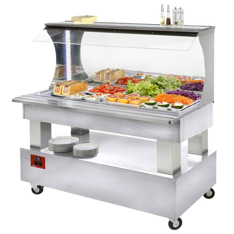 Diamond salatbar med køling - 4 x GN 1/1