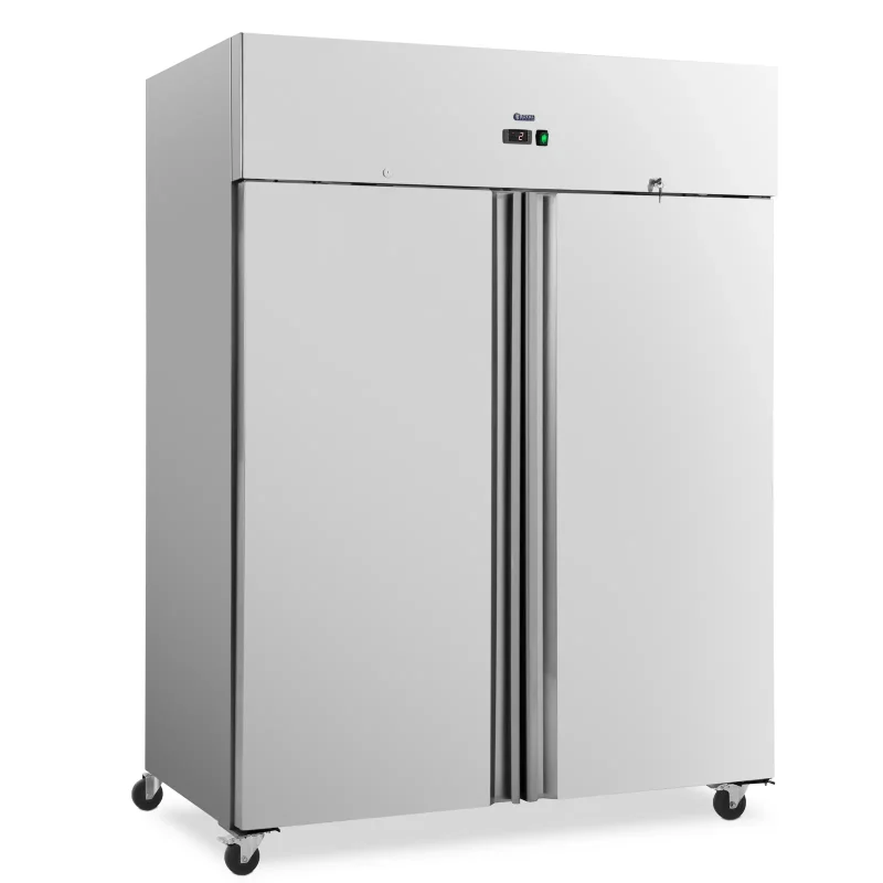 Dobbelt køleskab - 1340 l - rustfrit stål