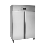 Tefcold Rustfri fryseskab 2 døre - RF1010 - Gastro Inventar Tefcold Rustfri fryseskab 2 døre - RF1010
