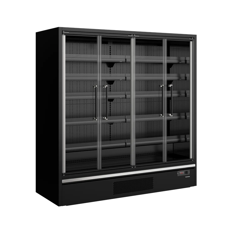 Tefcold Multideck køler med døre - Galaxy+ GP20FGD Black - Gastro Inventar Tefcold Multideck køler med døre - Galaxy+ GP20FGD Black