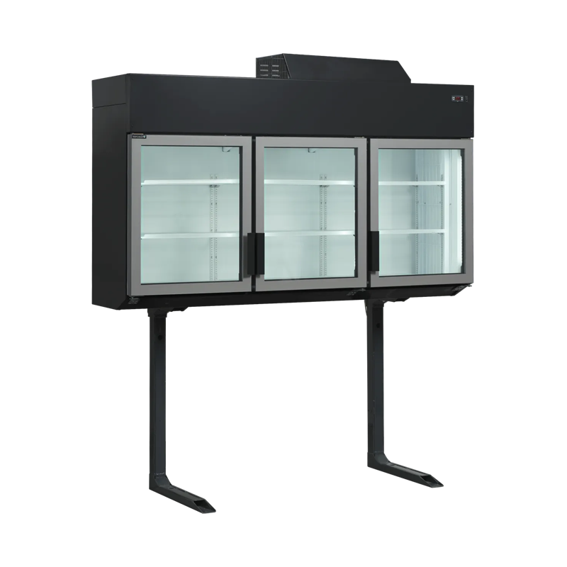 Tefcold sort 3 døre vægfryser/køler - MTF210B V