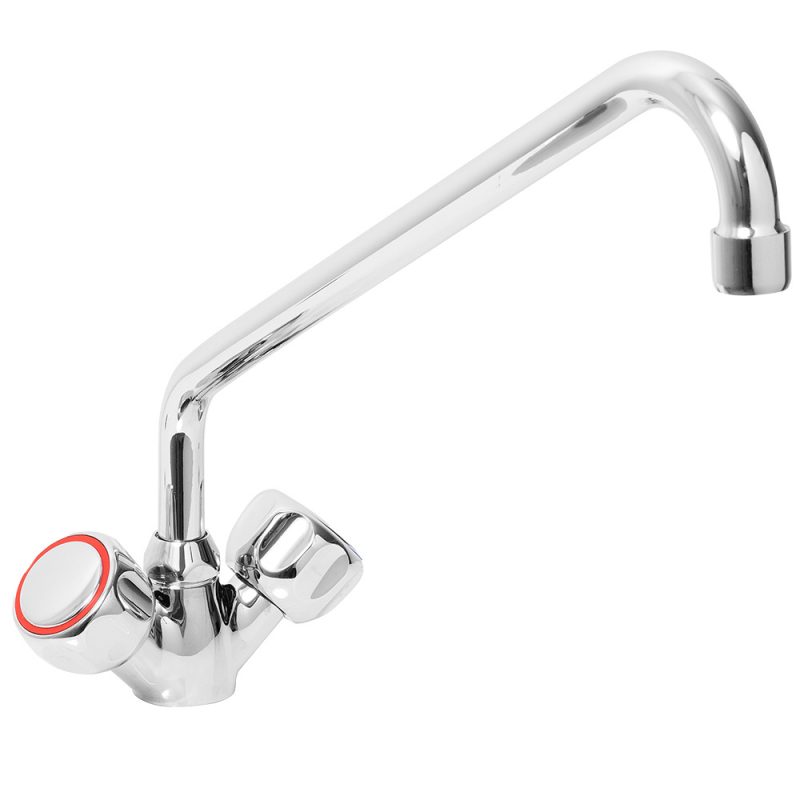 Blandingsbatteri med Svanehals (Mono) - Krom Messing & 16L/min Flow