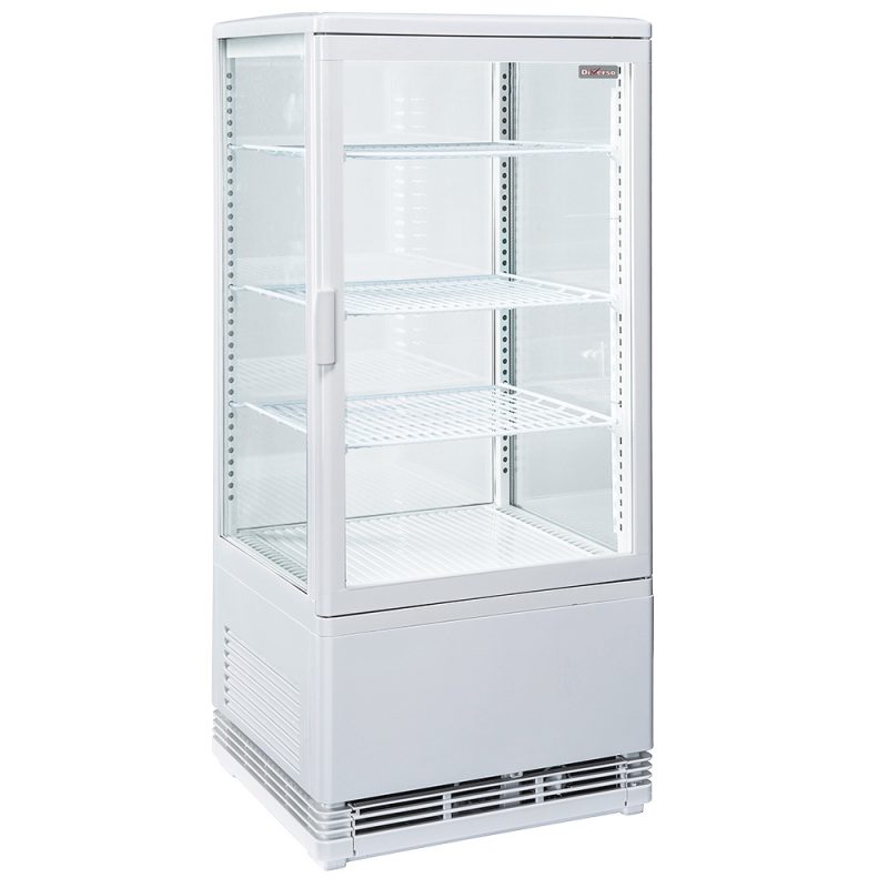 Kølemontre 80 liter - hvid - B428 x D386 x H960 - Diamond