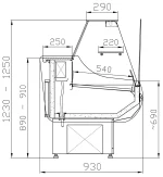 Køledisk 500 L - B1800 x D930 x H1230 mm