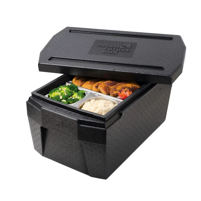 Termoboks DELUXE GN 1/1 – 45 L – sort - 600 x 400 x 335 mm
