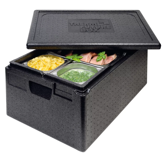 Termokasse GN 1/1 – 39 L – sort - 600 x 400 x 280 mm