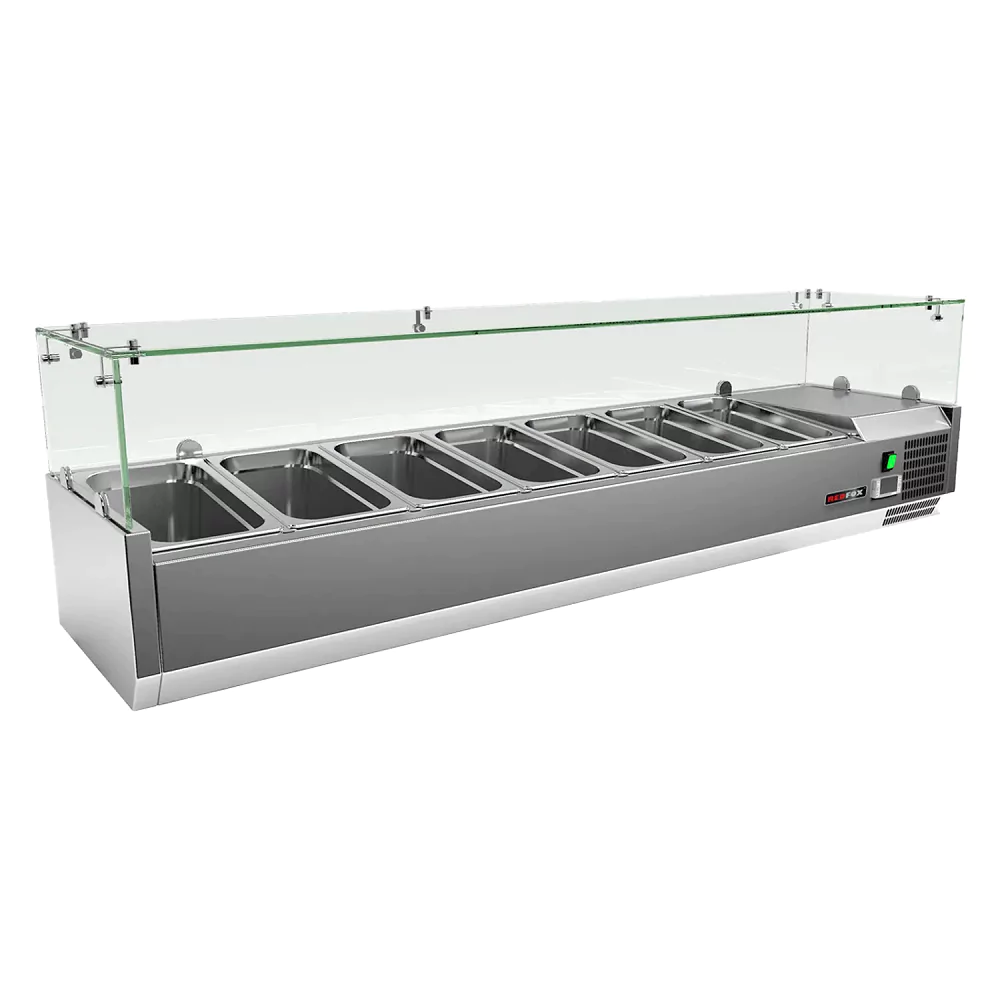 Industri Køleopsat 7x 1/3 gn - B1600 x D395 x H440 mm - Gastro Inventar Industri Køleopsat 7x 1/3 gn - B1600 x D395 x H440 mm
