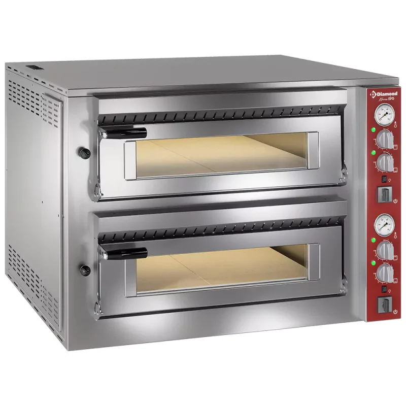 Elektrisk Pizzaovn 2 x 4 pizzaer Ø350 mm - 400 V - Diamond
