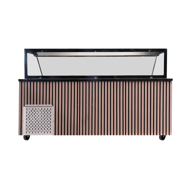 Køledisk / Saladette med 3 døre - 5x GN 1/1 - B1880 x D820 x H855 mm