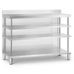 Barbord i Rustfrit Stål – 150 x 60 x 115 cm – 4 Hylder