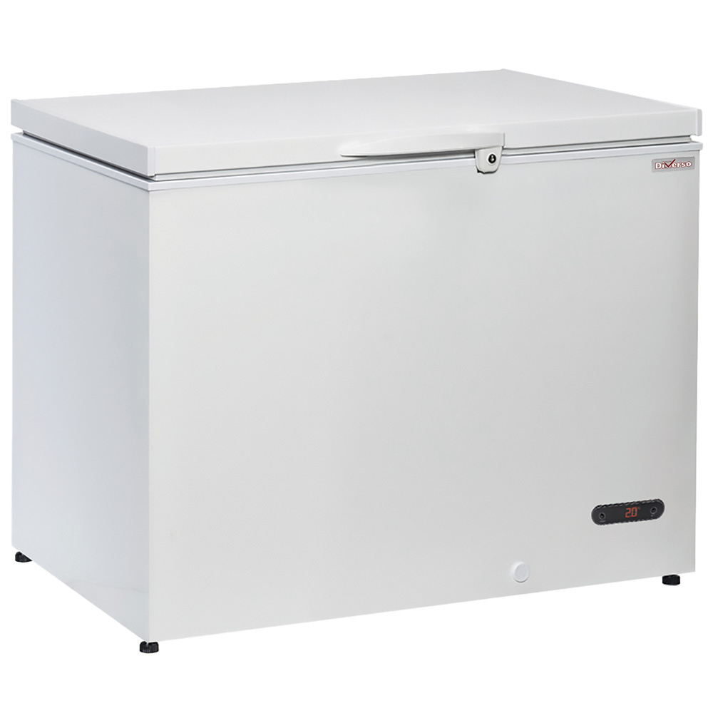 Flaskekøler i Kummeformat - 302 Liter - Hvid med Solidt Låg - B1035 x D750 x H850 mm - Gastro Inventar Flaskekøler i Kummeformat - 302 Liter - Hvid med Solidt Låg - B1035 x D750 x H850 mm