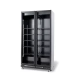 Flaskekøleskab med 2 glasdøre - Sort – 850 Liter - B 1120 x D 597 x H 2100 mm