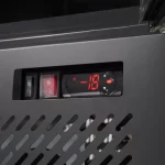 7455-1930-6-1-6a10265c70b62 - Gastro Inventar Control panel on a metal appliance with a red digital display showing -16°C, a power switch, and a dial on the right.